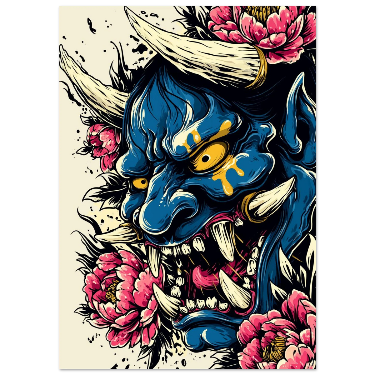 Japanese tattoo art demons — Bakemono Co print collection.”